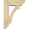 Ekena Millwork Imperial Slat Rough Sawn Bracket w/ Offset Brace, Douglas Fir, 8"W x 24"D x 32"H BKT0806X24X32IMP06RDF - alternate 3